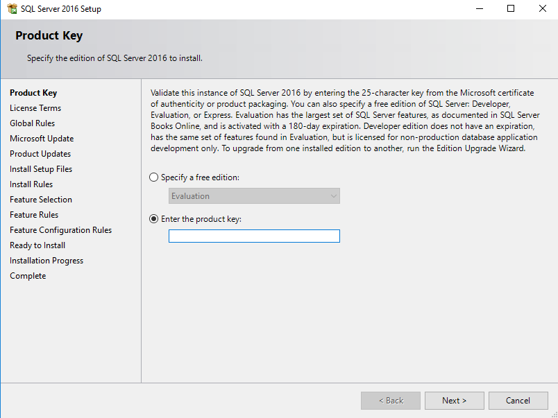 SQL Server licentiesleutel