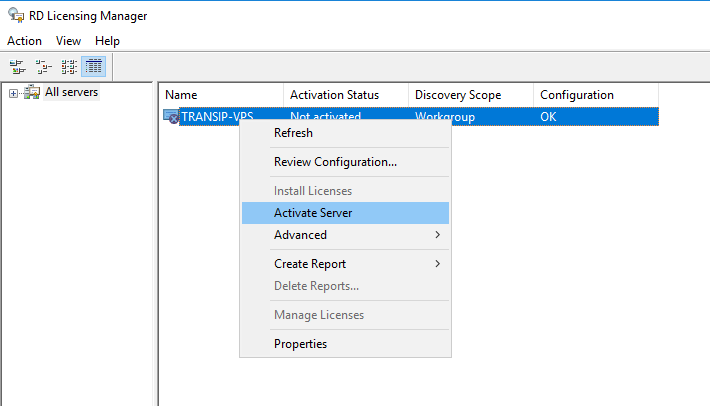 Installing A Microsoft Remote Desktop Services Lic Transip