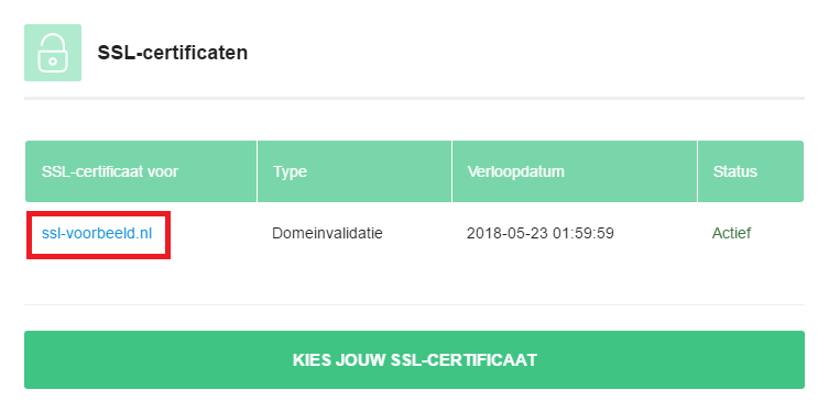 Klik op het certificaat