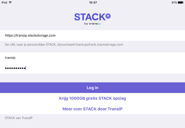 Ik Wil De Stack App Voor Ios Gebruiken Transip 