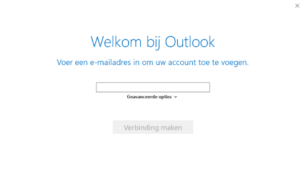 Welkom bij Outlook