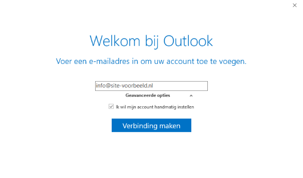 Kies voor 'Geavanceerde opties'