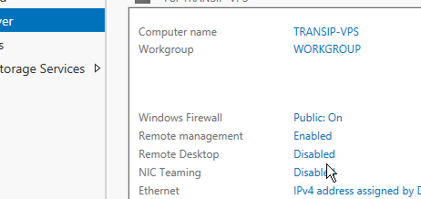 server 2012 server manager remote desktop