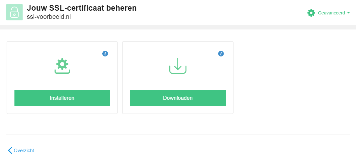 Klik op Installeren