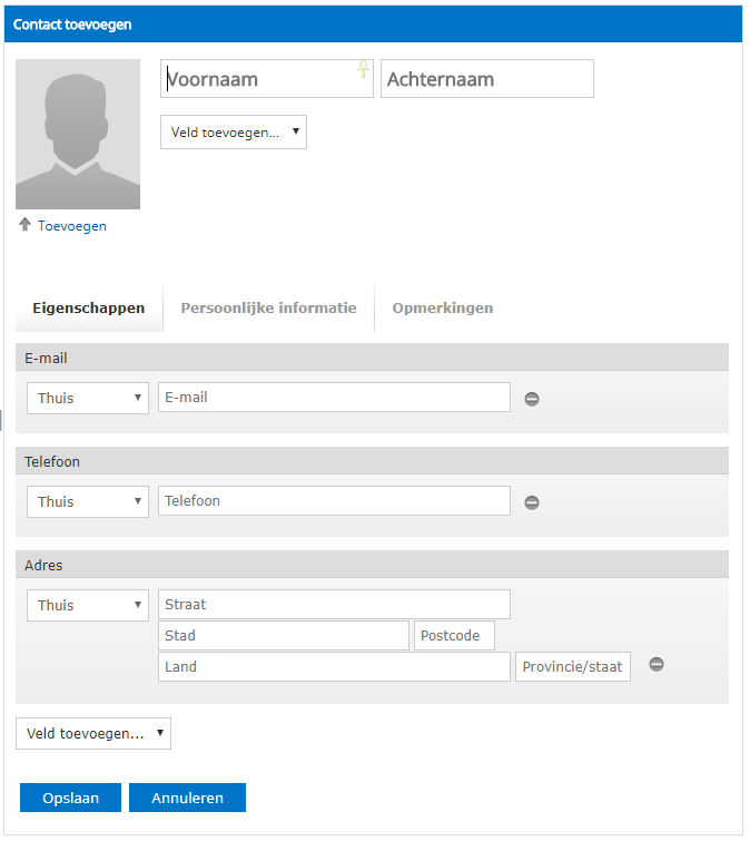 Voeg contacten toe aan je adresboek