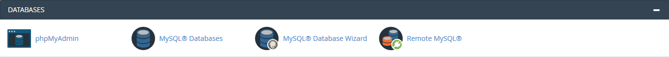 cpanel databases