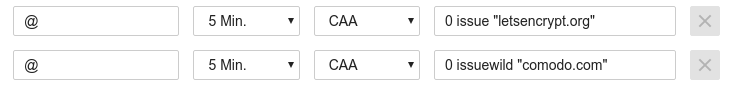 Example of a CAA-record