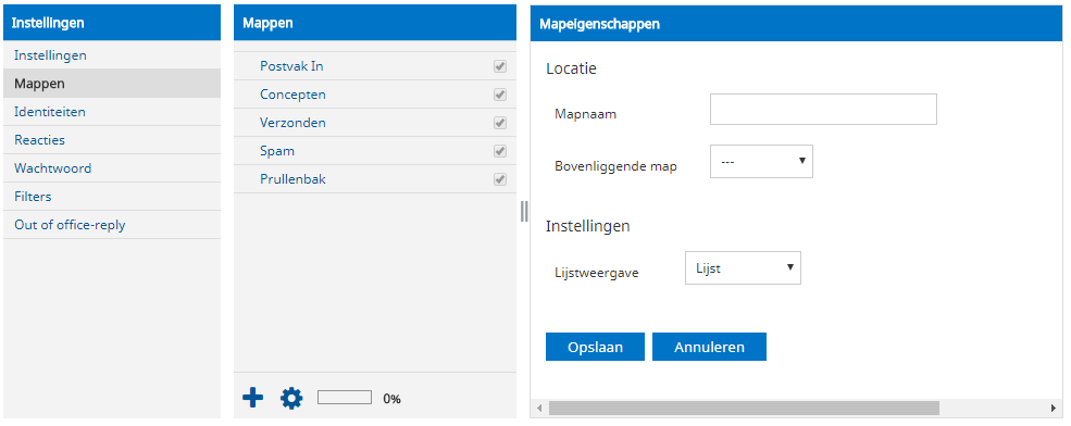 Maak een nieuwe map aan