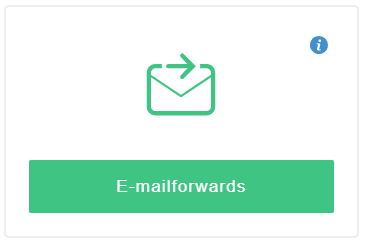 Klik op 'E-mailforwards'
