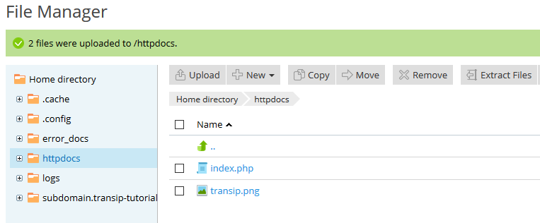 plesk file manager