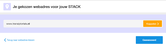 webadres koppelen aan STACK