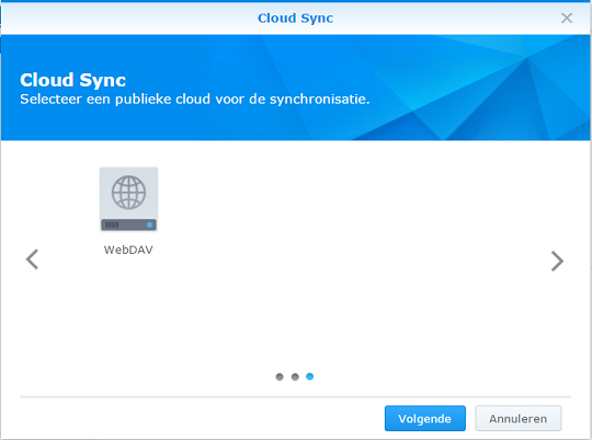 cloudsync synchroniseren met stack