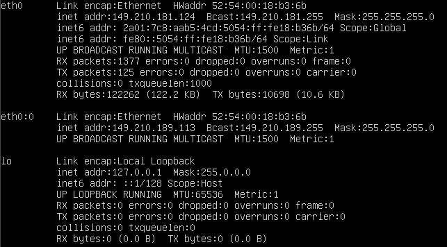 ubuntu 14 ifconfig 2 ips