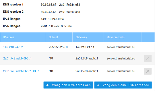 VPS IPv6