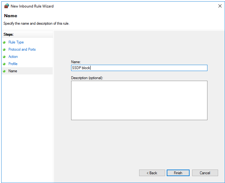 windows firewall rule name