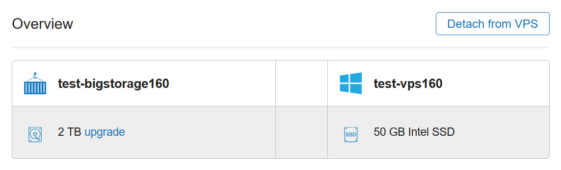 detach big storage from vps