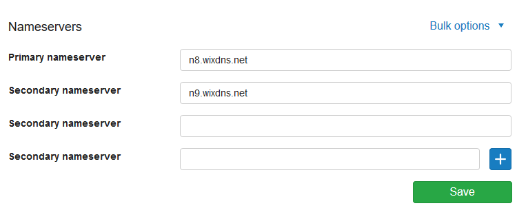 cp dh wix nameservers