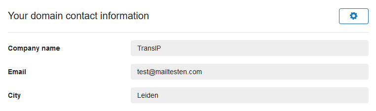 change contact details