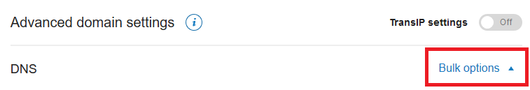 dns bulk options