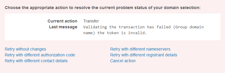 What do domain status codes mean?