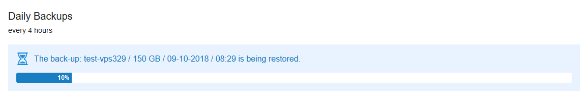 vps backup progressbar