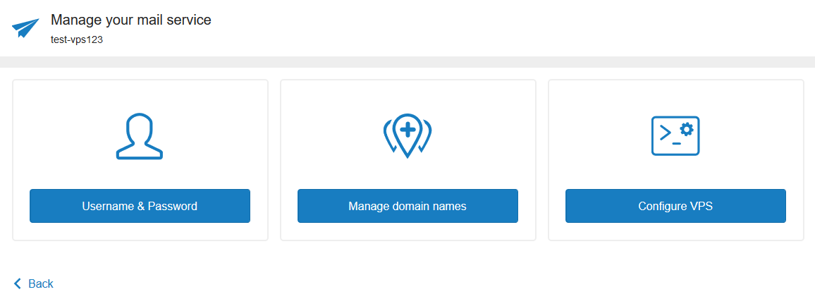 manage vps mailservice
