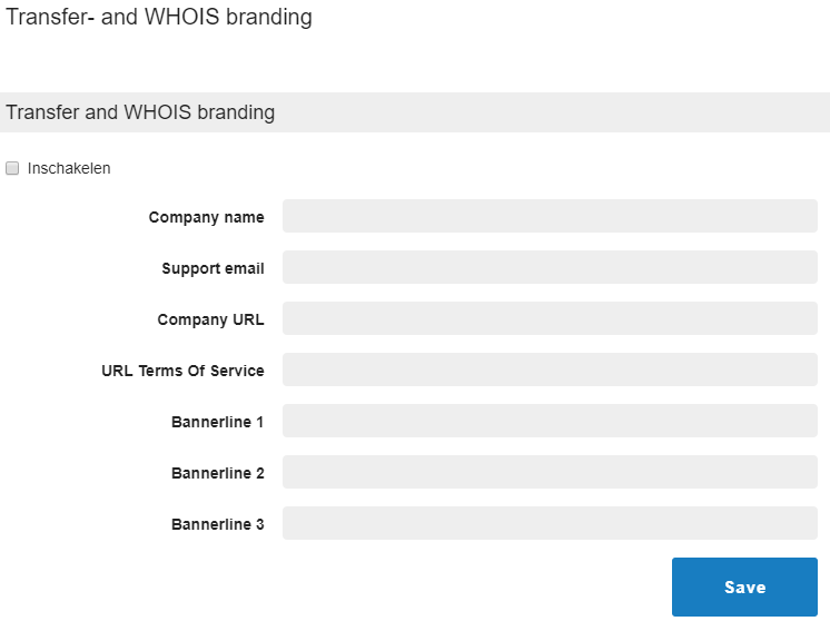 overview of transfer and whois branding