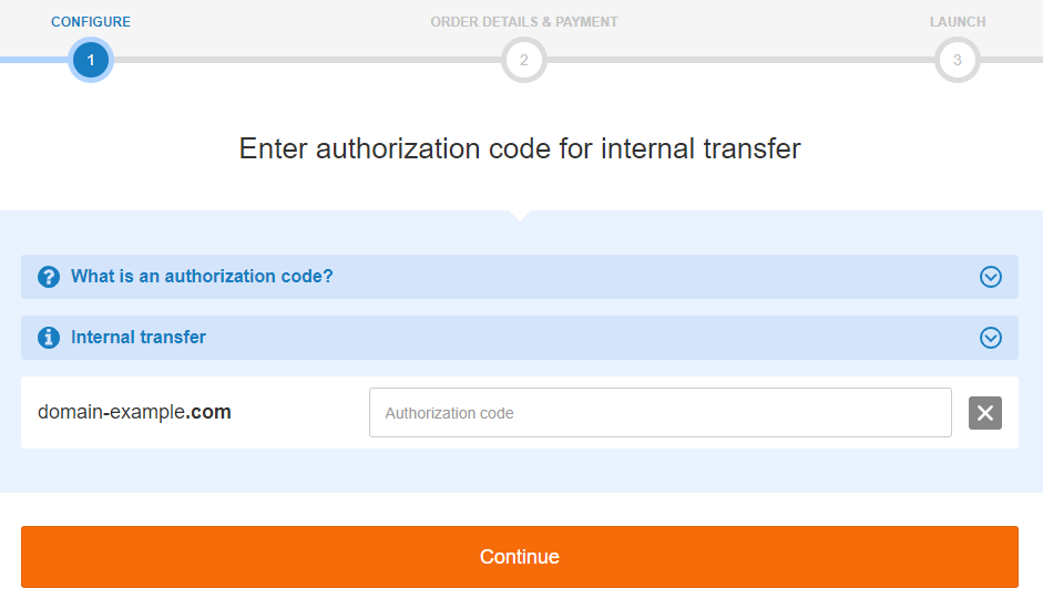 enter the authorization code