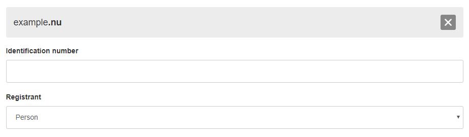 additional data registration transfer person .nu domain