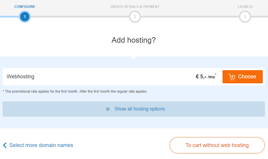 choose web hosting