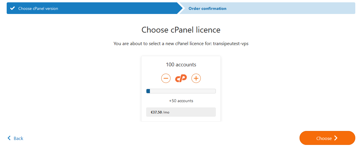 cpanel upgrade configurator