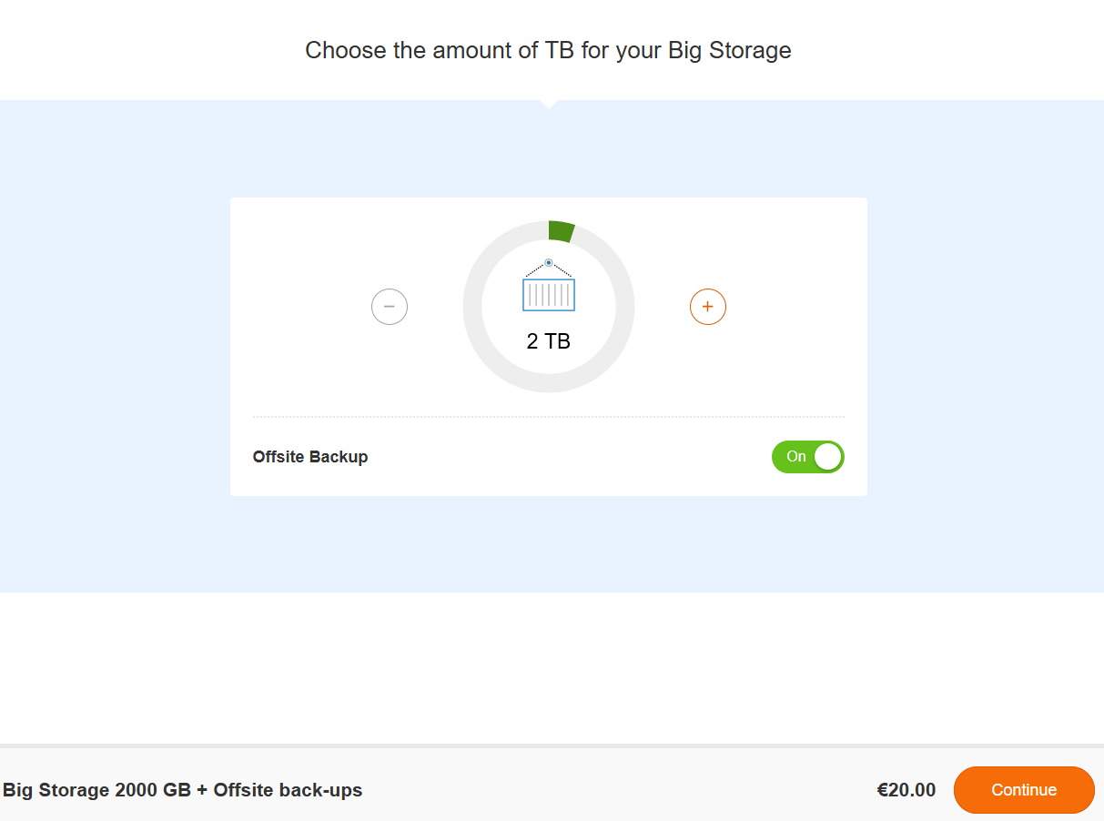 transip order big storage