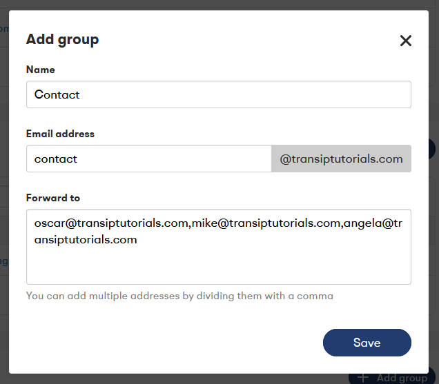 set up your email group