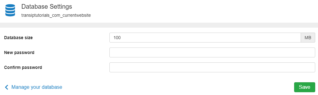 enter the database password from wp-config.php