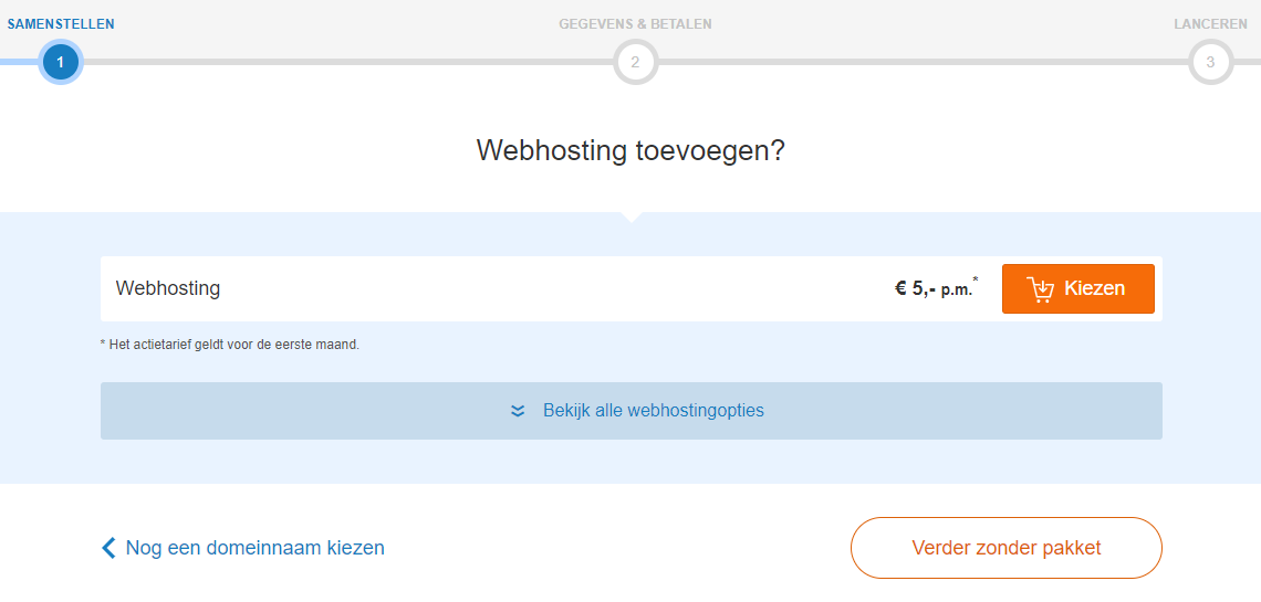 kies webhosting