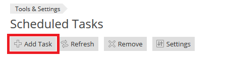 plesk scheduled tasks add task