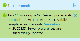 plesk tls versions