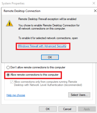 powershell enable remote desktop windows server 2019