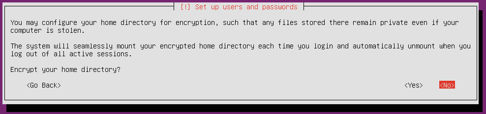 ubuntu 16 installation encryption