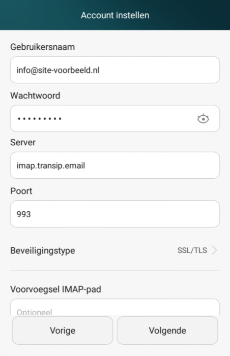 ik wil mijn e-mail op android instellen | transip