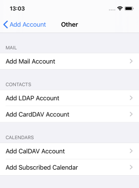 tap add mail account
