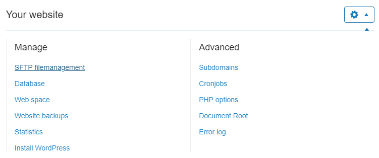 click sftp filemanagement