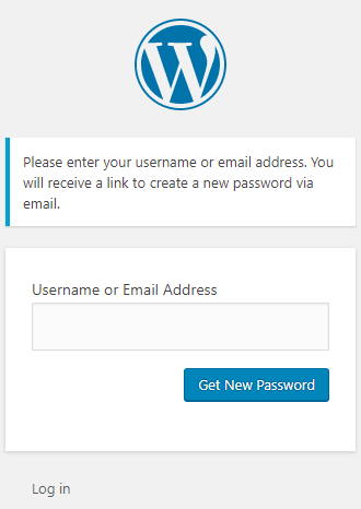 click get new password